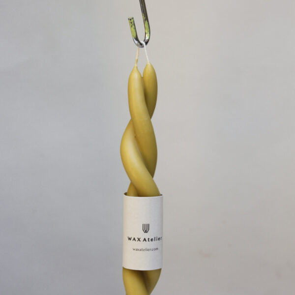 Beeswax Twisted Candle - Natural