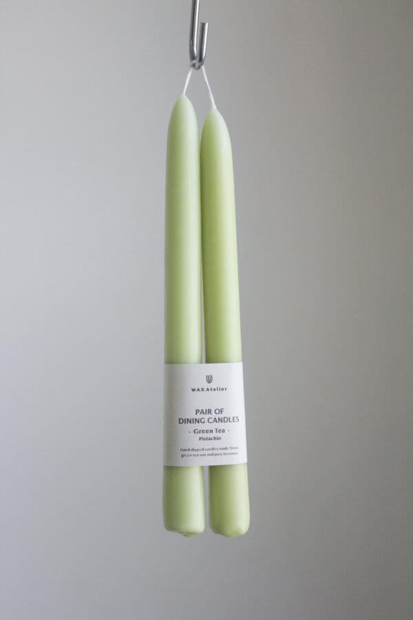 Beeswax Dining Candles - Pistachio