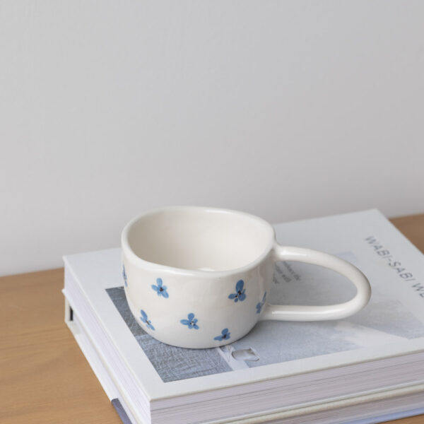 FLEUR Terra Handmade Ceramic Mug - Blue