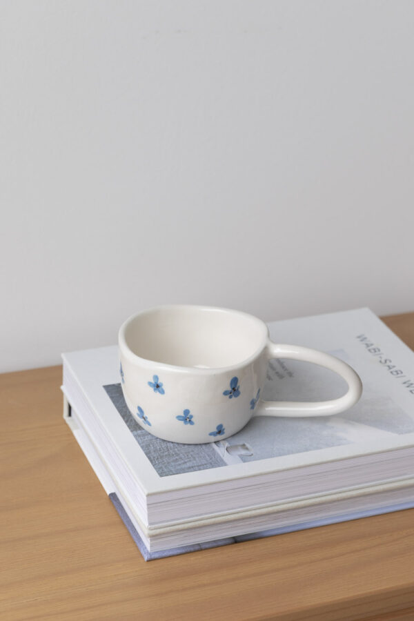 FLEUR Terra Handmade Ceramic Mug - Blue