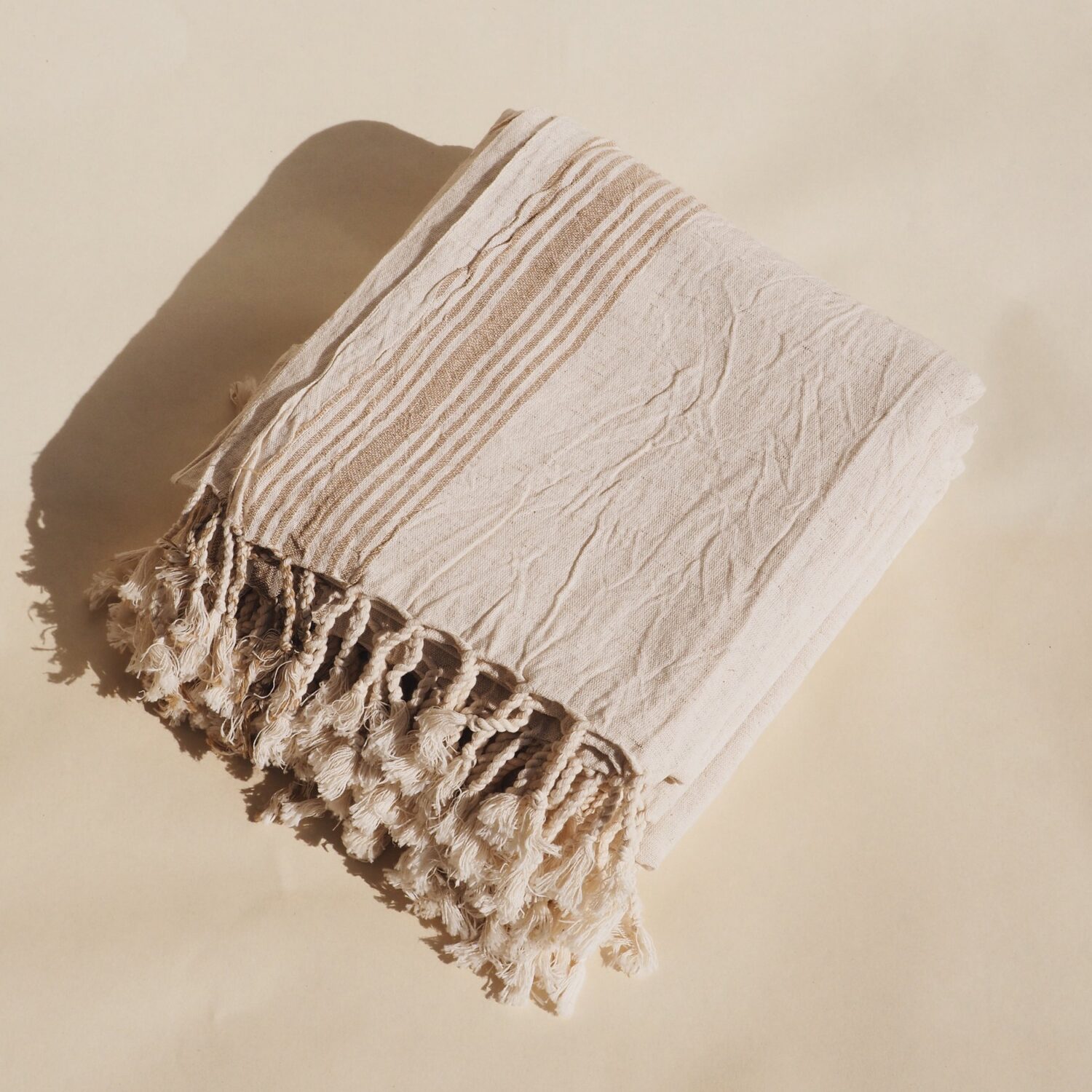 Handwoven Beach Towel - Mediterranean Sand
