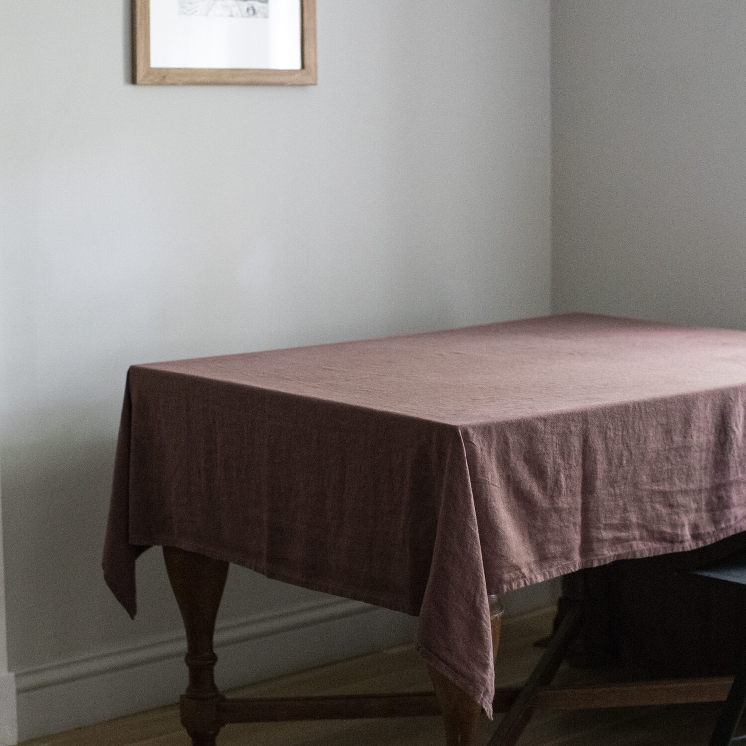 Plum Linen Tablecloth