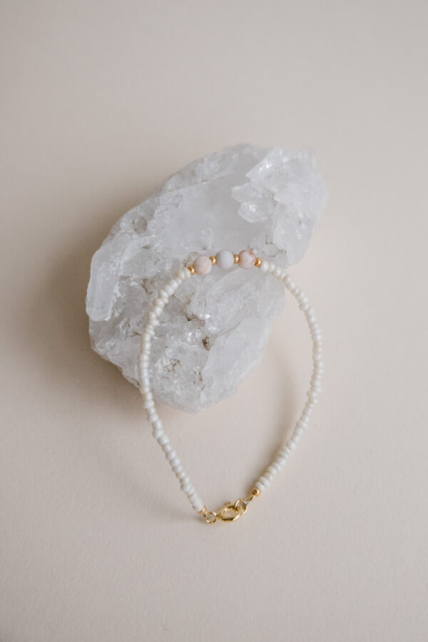 Mia Agate Pink Bracelet