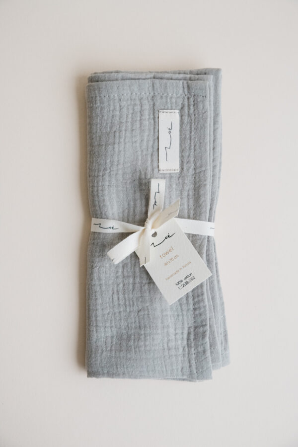 Zoe Cotton Hand & Kitchen Towel - Grey