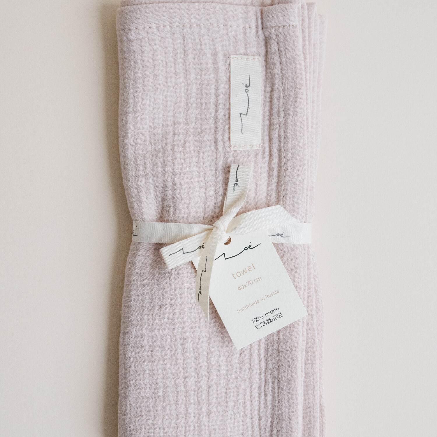 Zoe Cotton Hand & Kitchen Towel - Blush