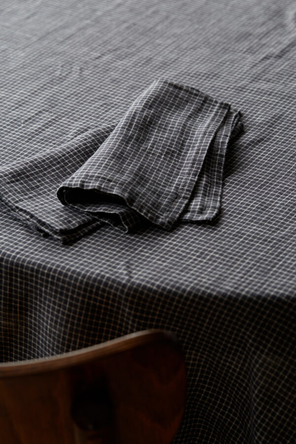 Squares Linen Tablecloth