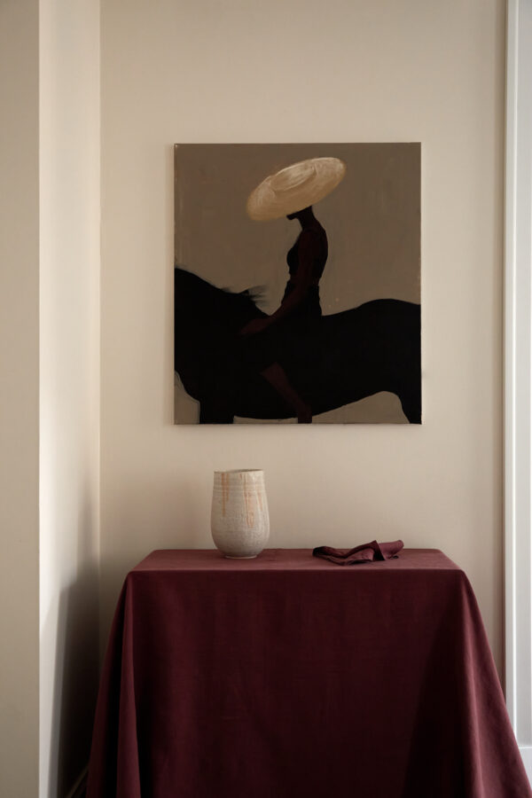 Plum Linen Tablecloth