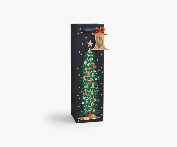 Rifle Paper Co. "Deck The Halls" Wine Gift Bag