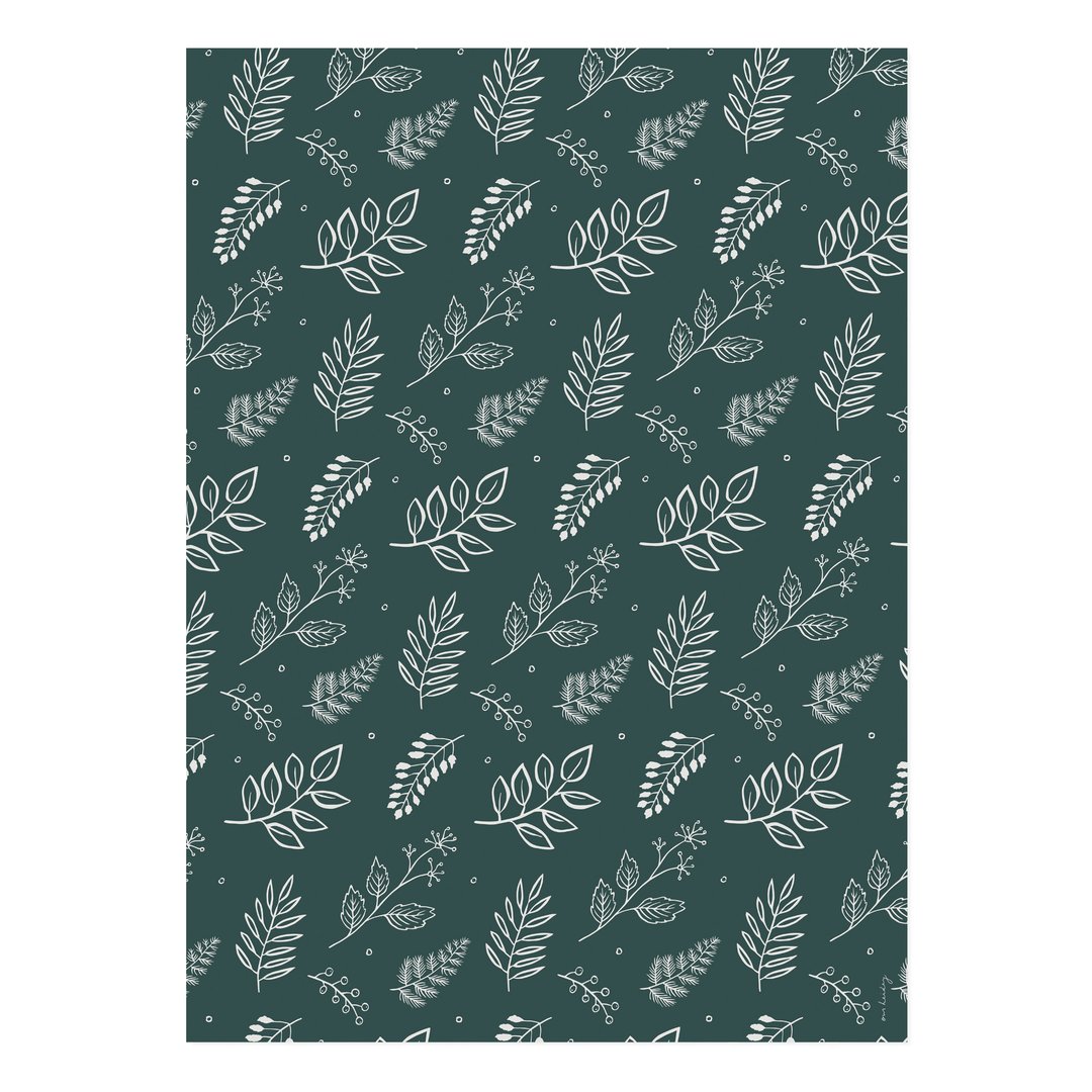 Forest Foliage Wrapping Paper Sheet