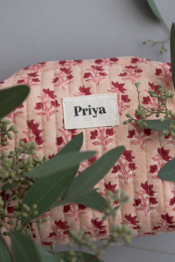 Priya Pink Small Beauty Bag