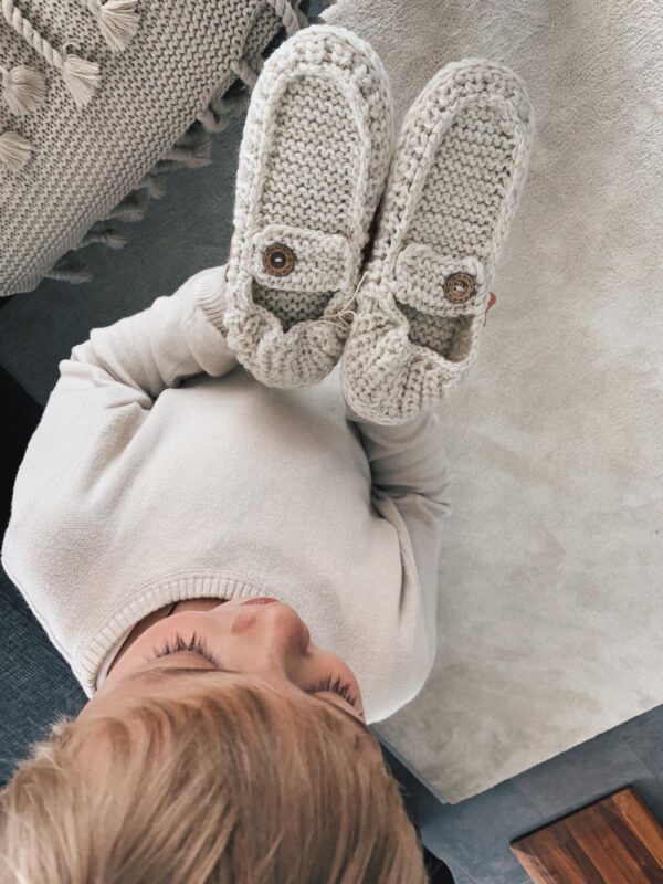 Hand Knit House Slippers