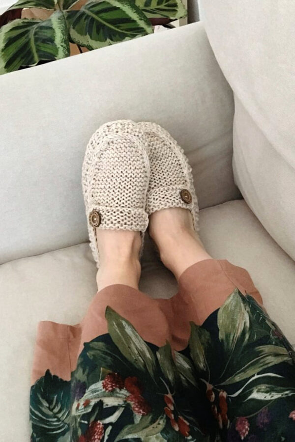 Hand Knit House Slippers