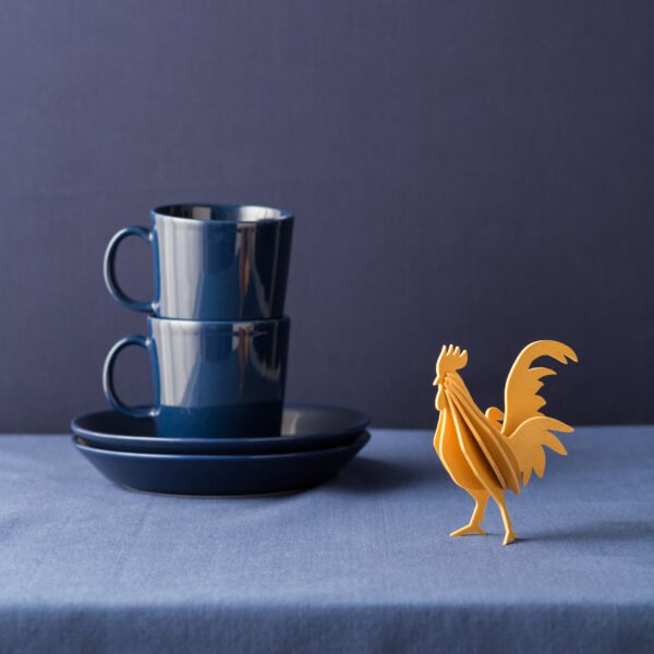 Lovi Wooden Rooster - Yellow
