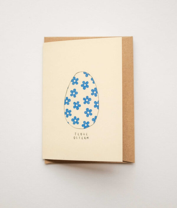 Blue Easter Egg Card