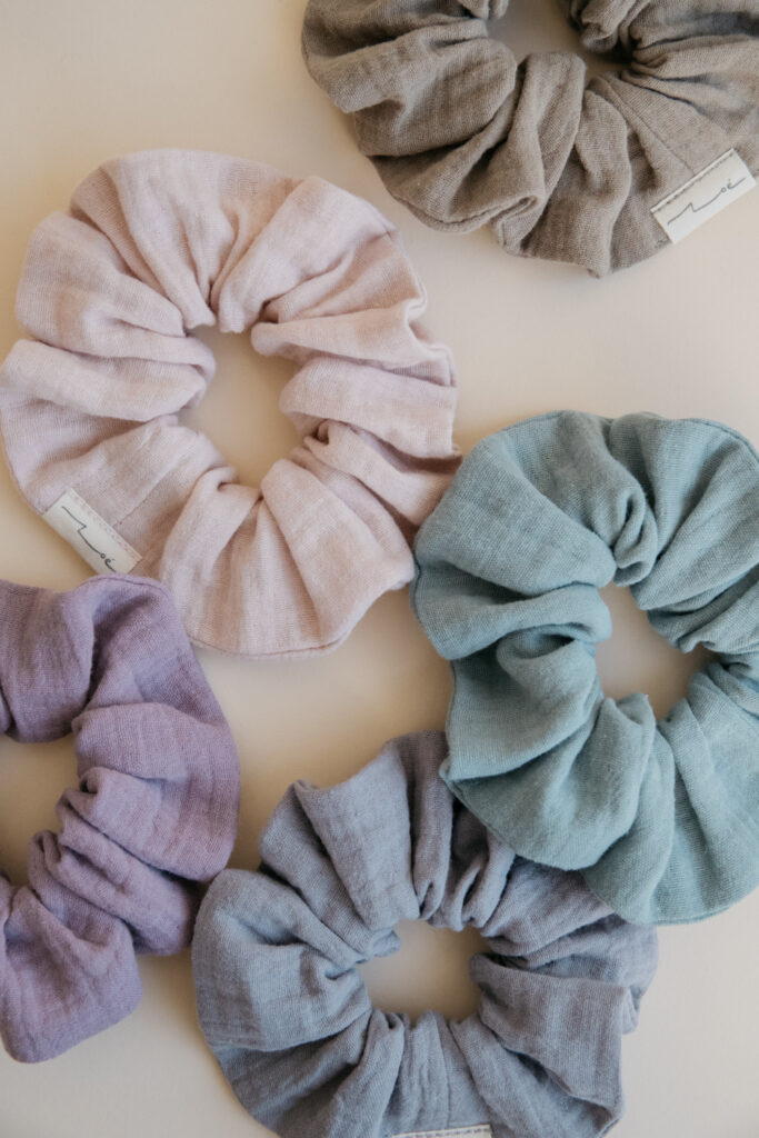 Zoe Muslin Cotton Scrunchie