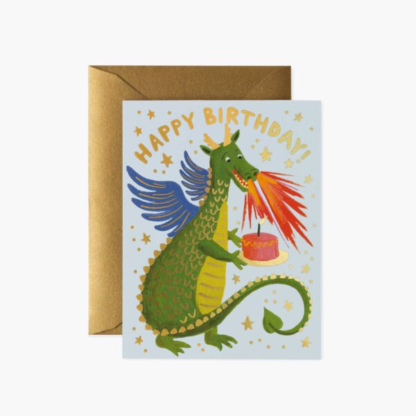 Rifle Paper Co. "Birthday Dragon" Greeting Card