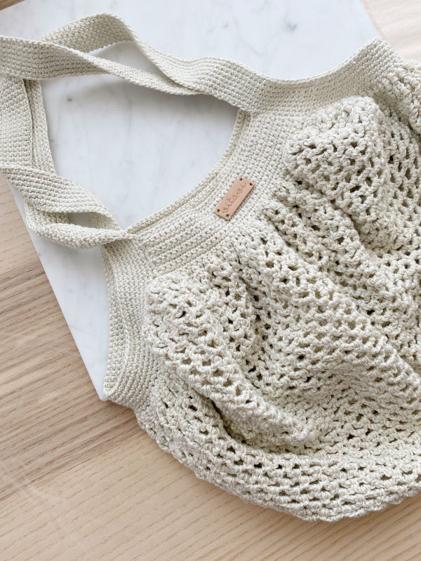 Crochet Net Bag - Creamy Mint