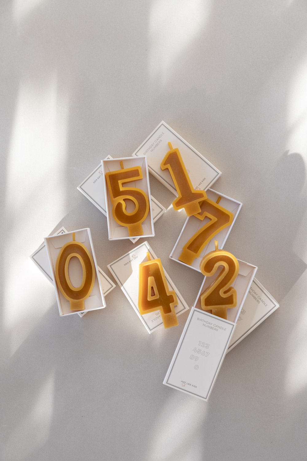 Beeswax Number Birthday Candle