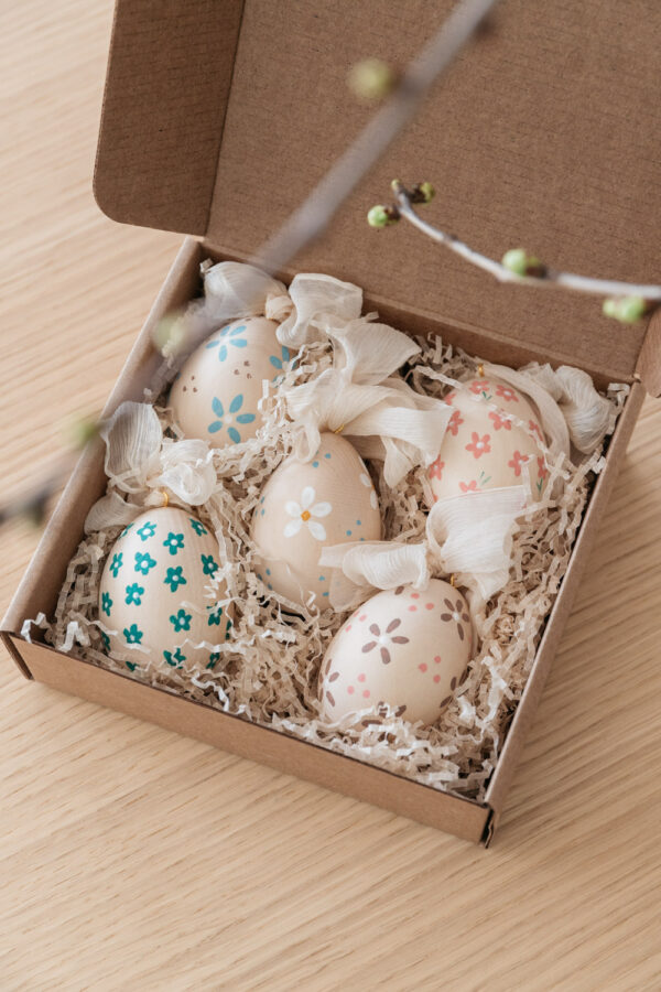Hand-Painted Wooden Easter Eggs