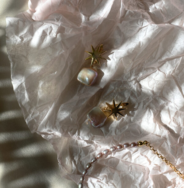 Star Pearl Earrings