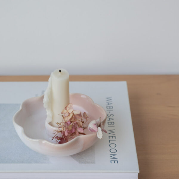 Marinski Flower Candle Holder - Gradient Blush