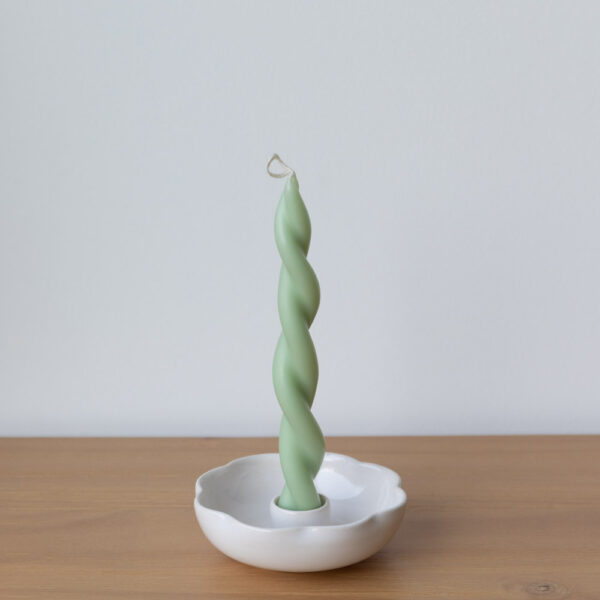 Marinski Flower Candle Holder - White