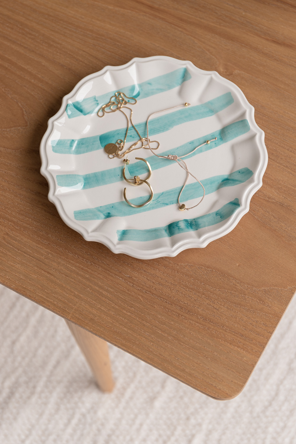 Grandma Dessert Plate - Turquoise