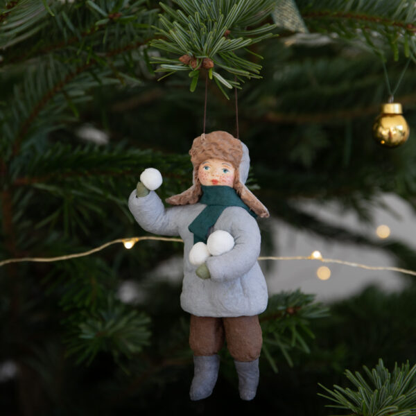 Snowball Boy Handmade Christmas Toy Ornament