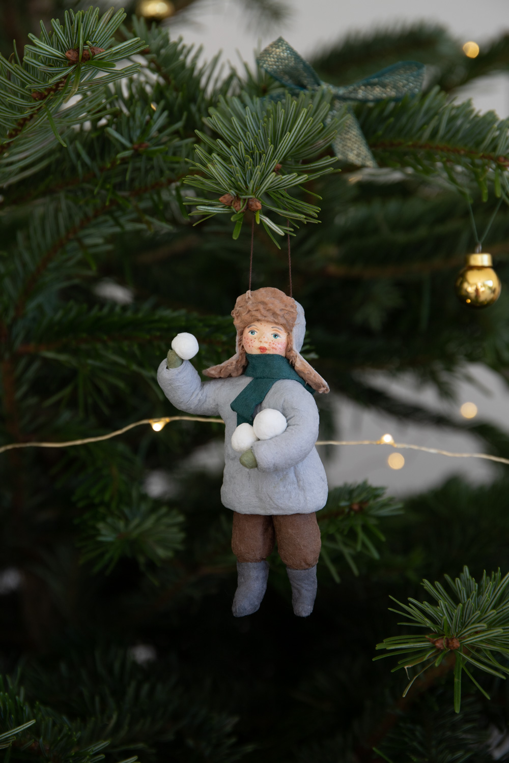 Snowball Boy Handmade Christmas Toy Ornament
