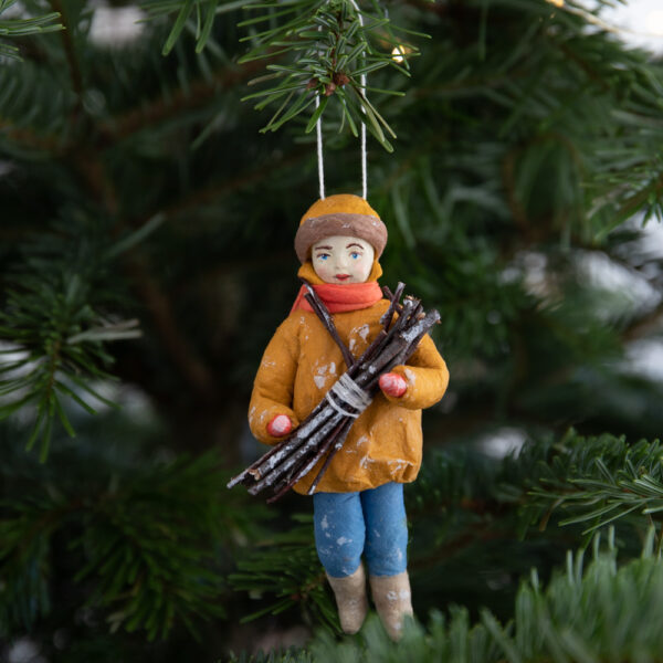 Wood Boy Handmade Christmas Toy Ornament