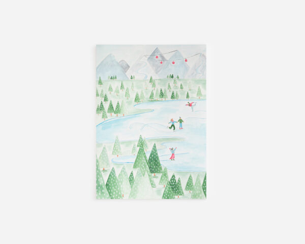 Wonderland Christmas Postcard