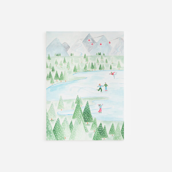 Wonderland Christmas Postcard
