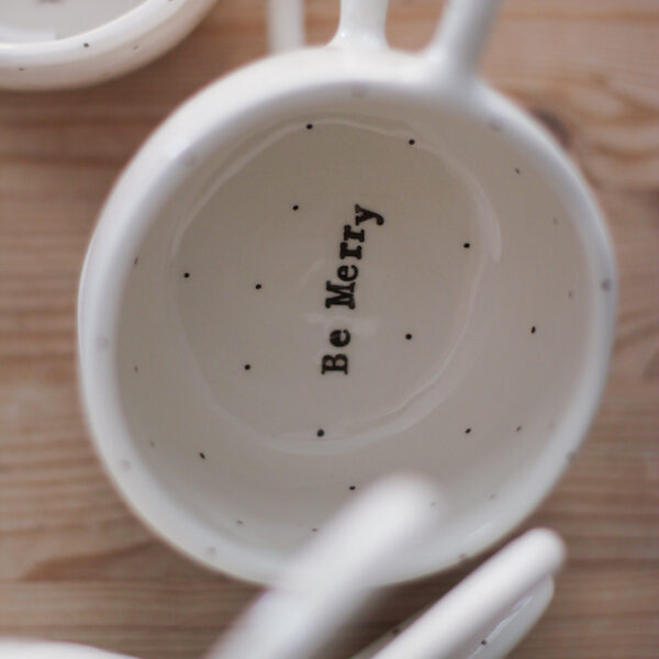 Terra Handmade Ceramic Mug - Be Merry