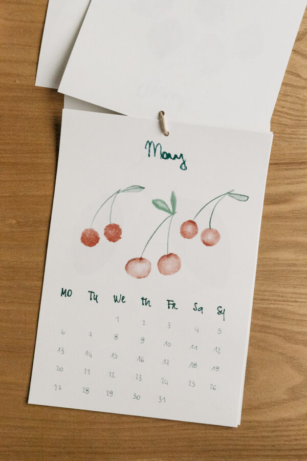 "Fruits" 2024 Illustrated Wall Calendar