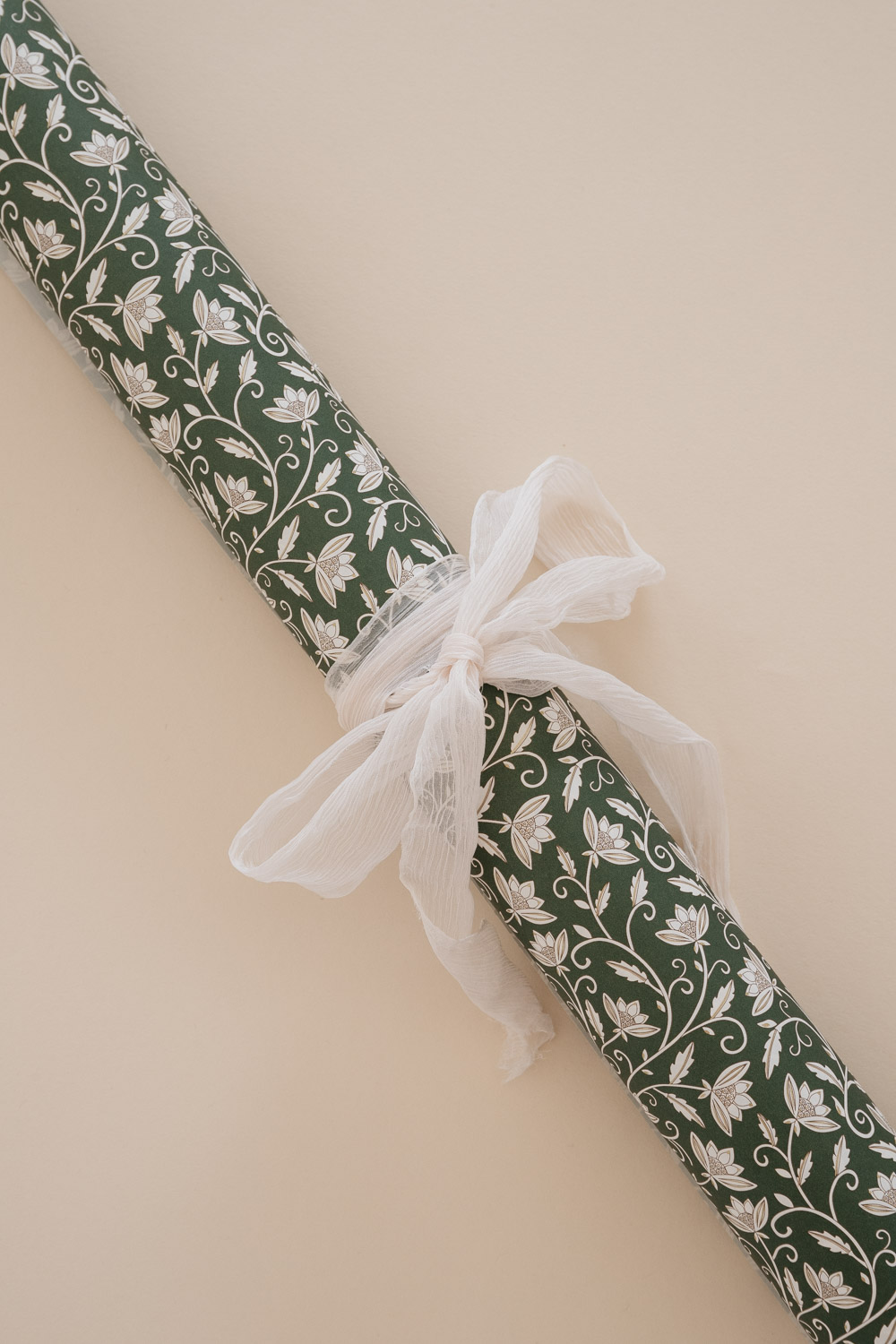 Elegance Green Italian Wrapping Paper Sheet