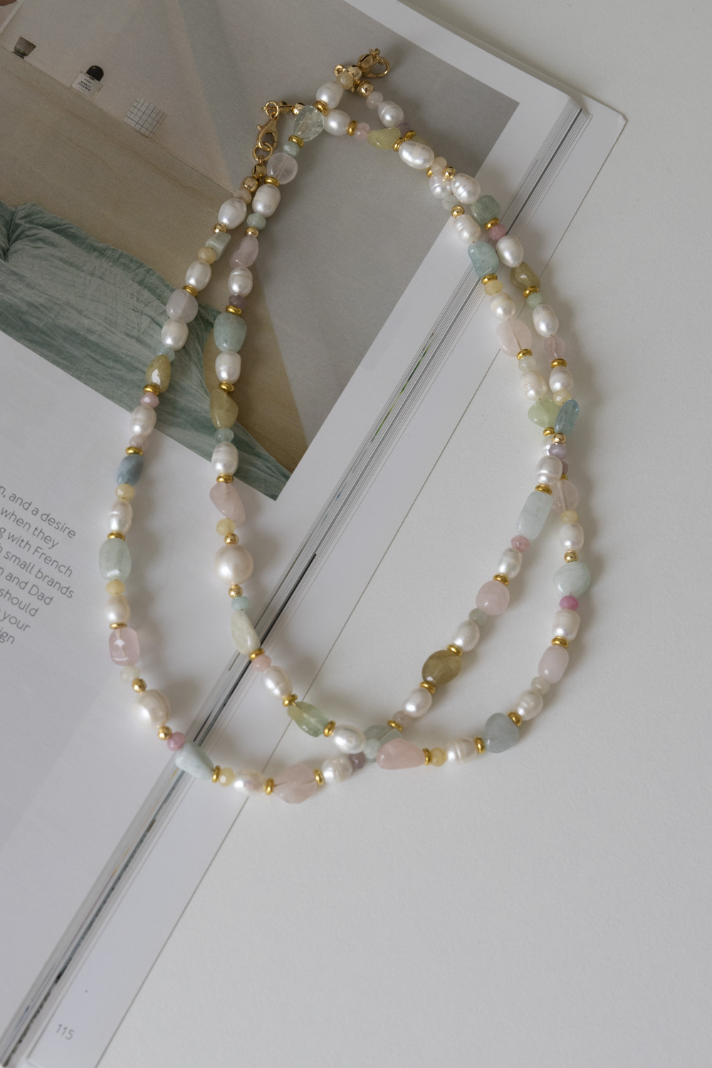 Pastel Beads & Pearls Chocker