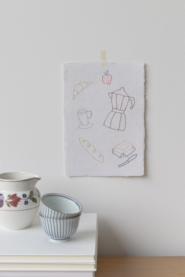 Embroidery Breakfast Lover Mini Poster