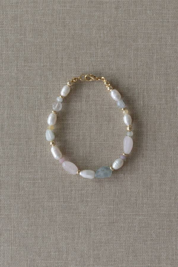 Pastel Beads & Pearls Bracelet