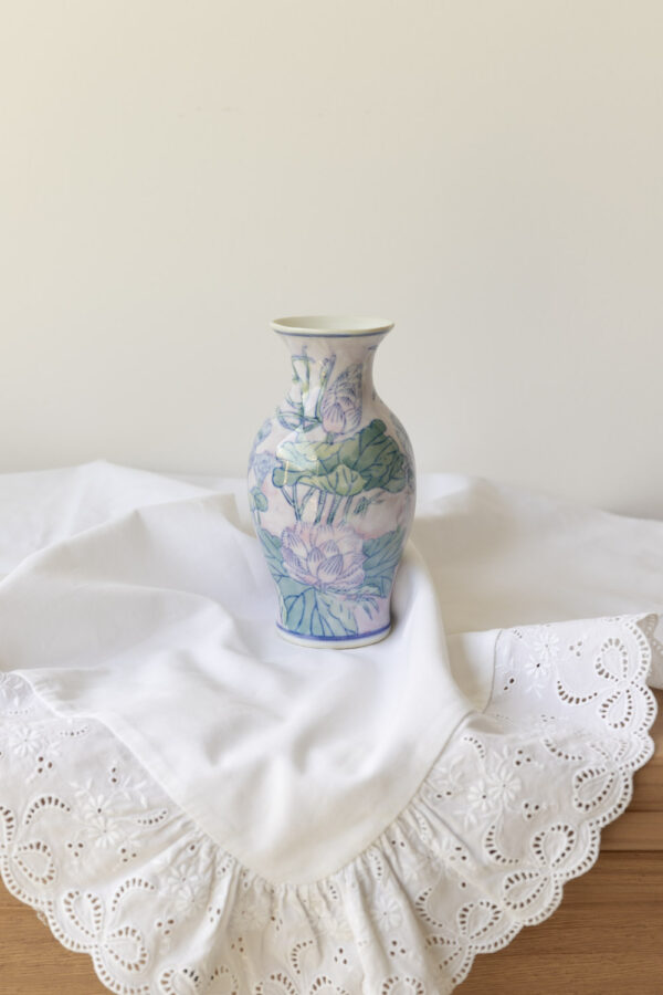 Vintage Floral Chinese Vase