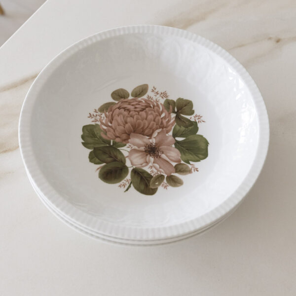 Vintage Peony Deep Plate