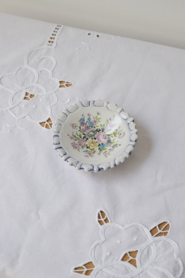 Vintage Floral Mini Plate