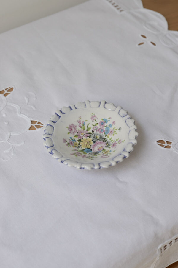 Vintage Floral Mini Plate