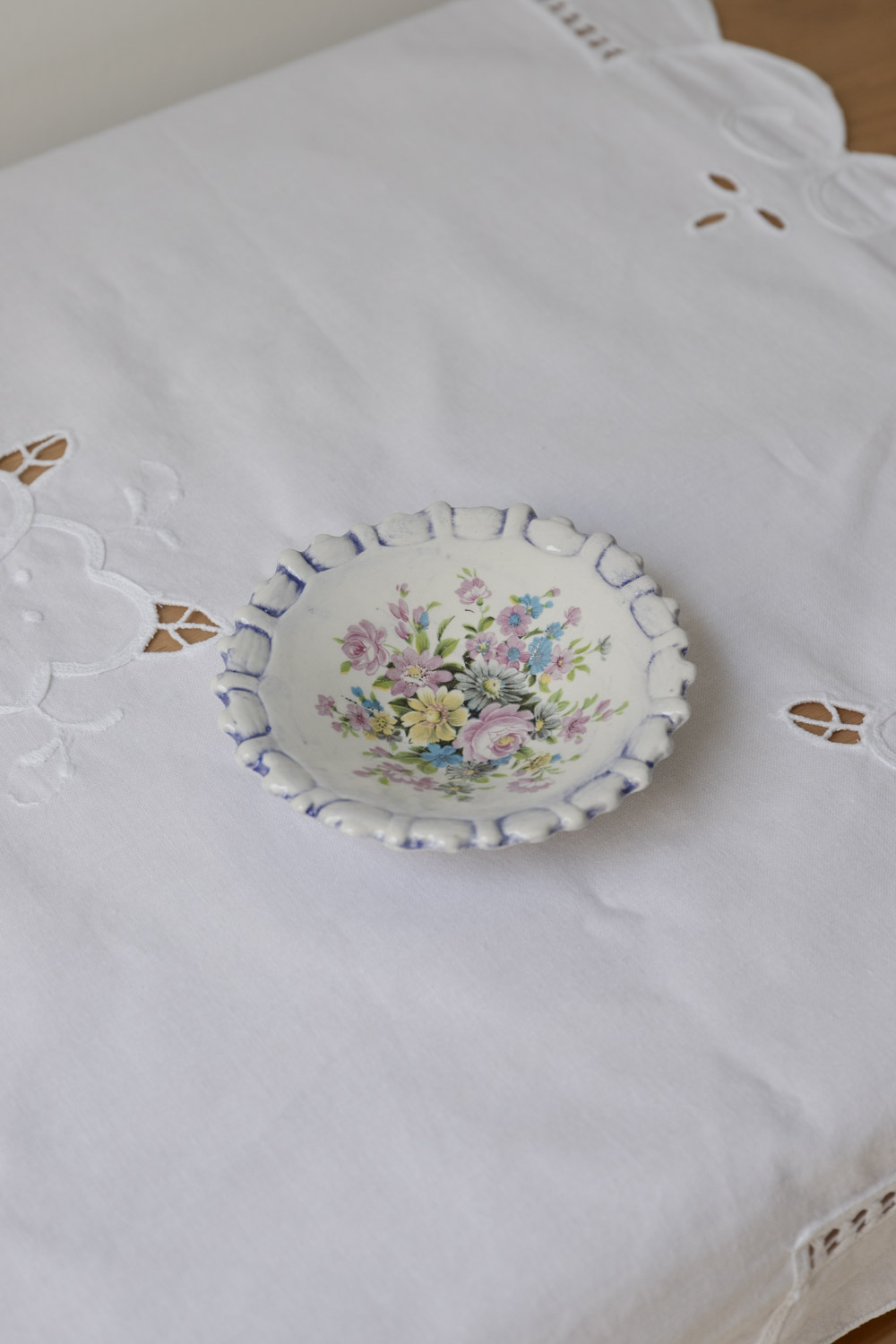 Vintage Floral Mini Plate