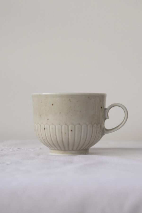 Vintage Bavaria Porcelain Coffee Cup - Beige