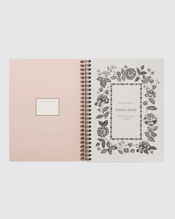 Rifle Paper Co. 2024-2025 "English Rose" 17-Month Softcover Planner