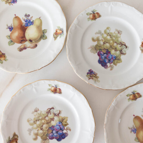 Vintage Dessert Plate Set of 4