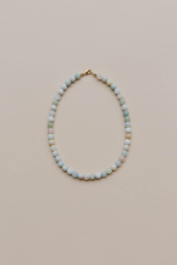 Morganite Gemstone Necklace - Acqua