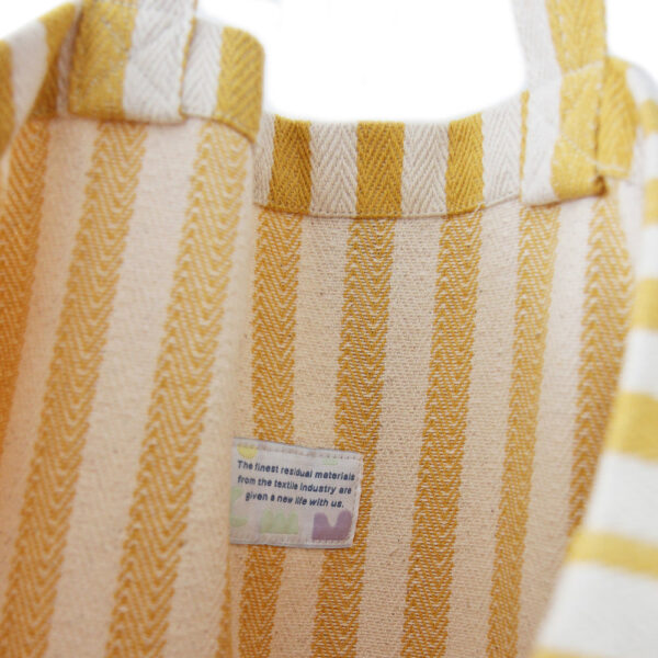 Yellow Stripes Cotton Bag