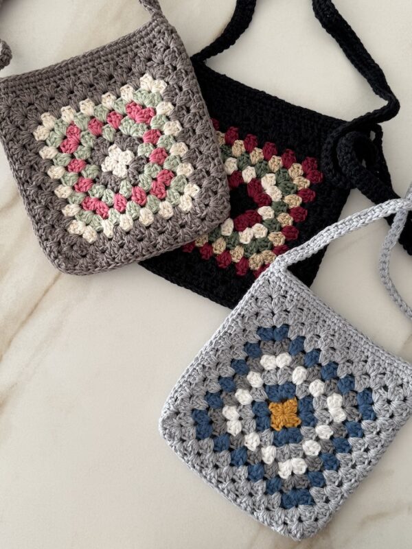 Granny Square Small Crochet Bag