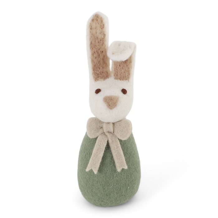 Easter Green Bunny With Bow